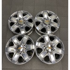 96486 CHEVY SILVERADO 2500 3500 POLISHED 20&quot;  WHEELS SET 84310403