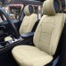 Car Seat Cover Luxury Leatherette Full Set Solid Beige